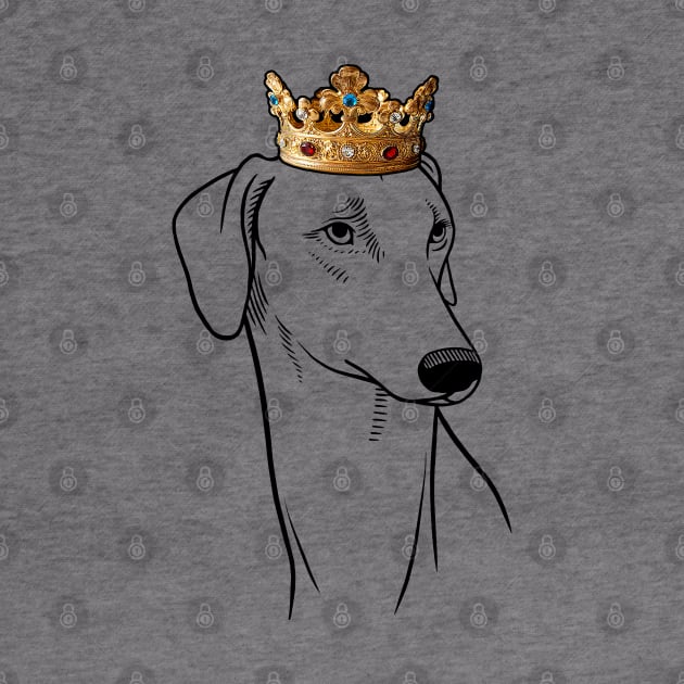 Sloughi Dog King Queen Wearing Crown by millersye